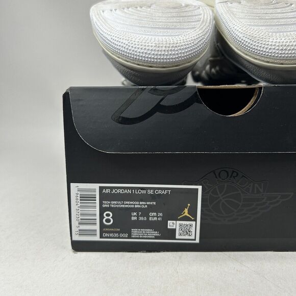 Nike Shoes Air Jordan 1 Low SE Craft Inside Out “Tech Grey” 2024 - Picture 8 of 8